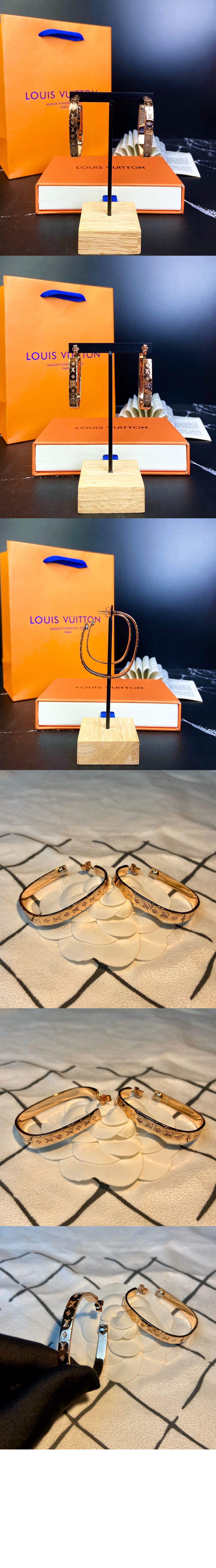 루이비통 나노그램 후프 귀걸이 M00220