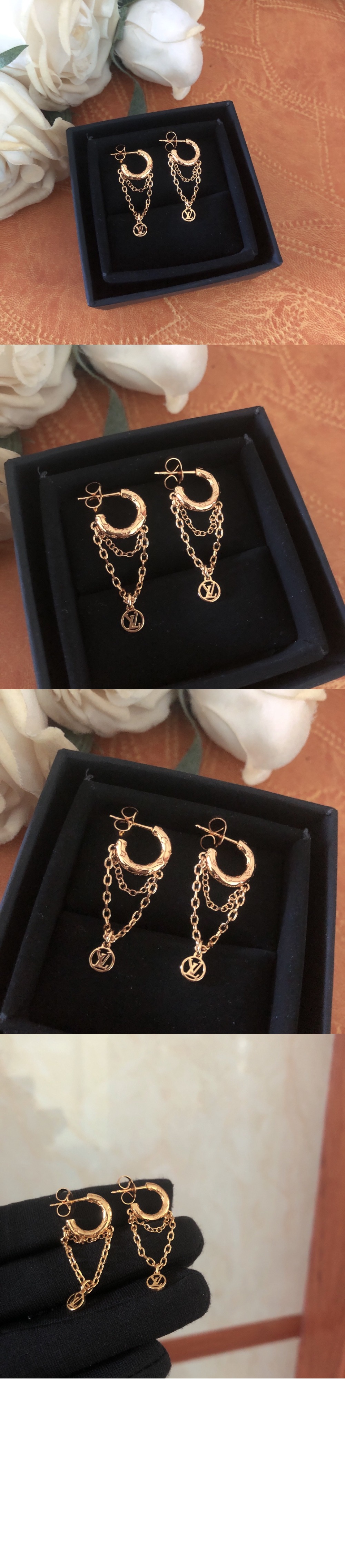 루이비통 모노그램 나노그램 귀걸이 M00572