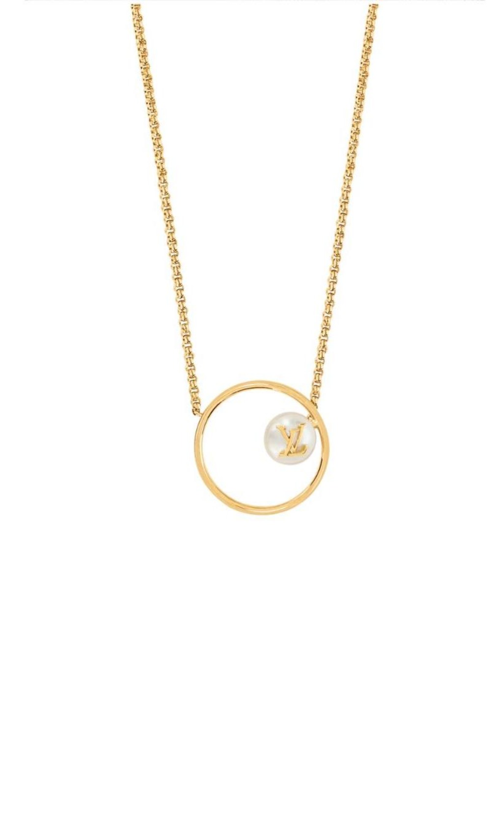 루이비통 LV 이클립스 펄 목걸이 M01239