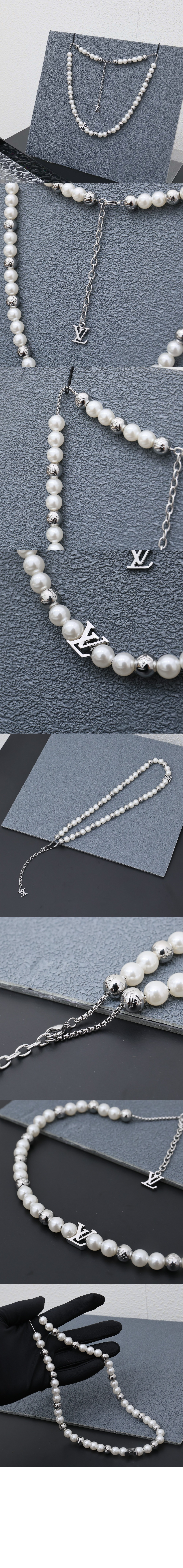 루이비통 모노그램 펄 목걸이 M01157