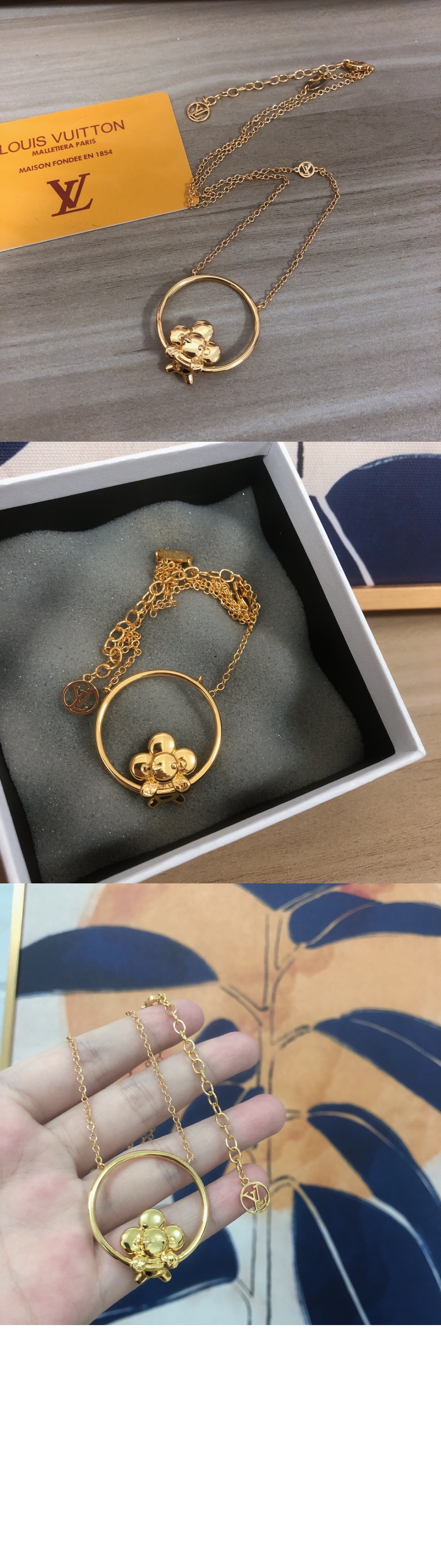 루이비통 비비안 스윙잉 목걸이 M00799