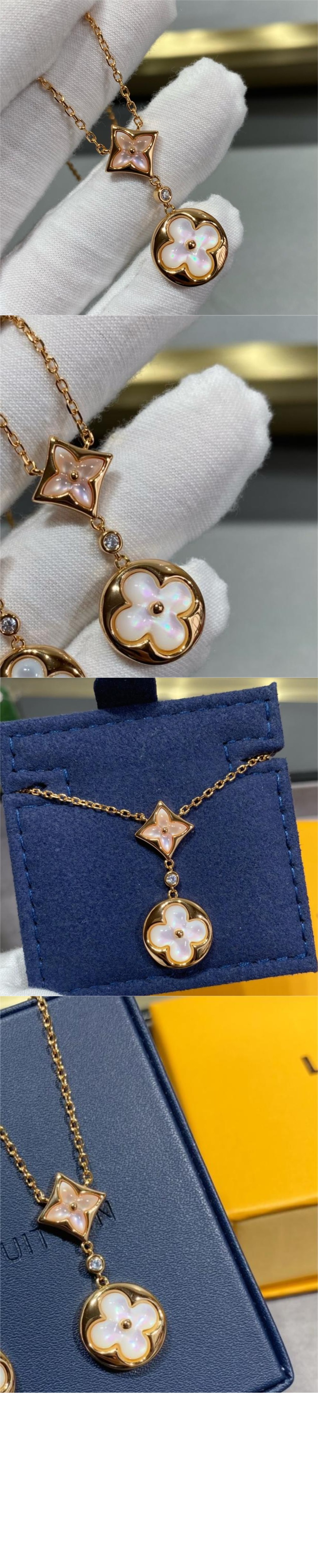 루이비통 컬러 블라썸 목걸이 Q94355