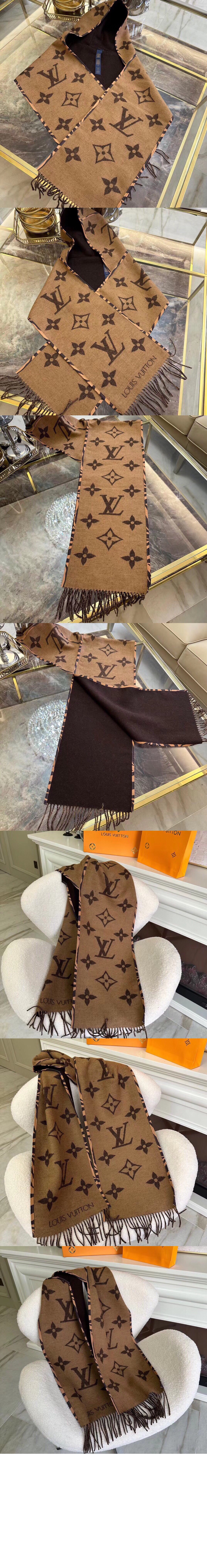 루이비통 타이거그램 후드 스카프 M78993
