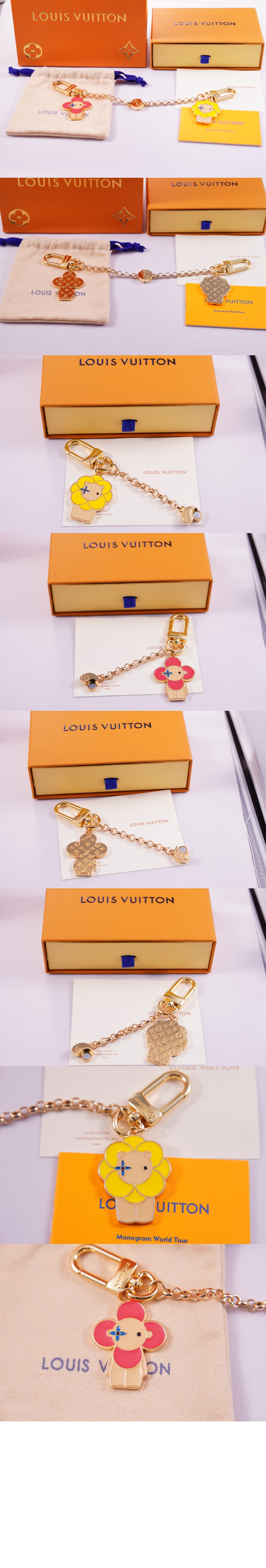 루이비통 비비엔 앤드 페툴라 베스트 프렌드 백 참 & 키 홀더 M00875