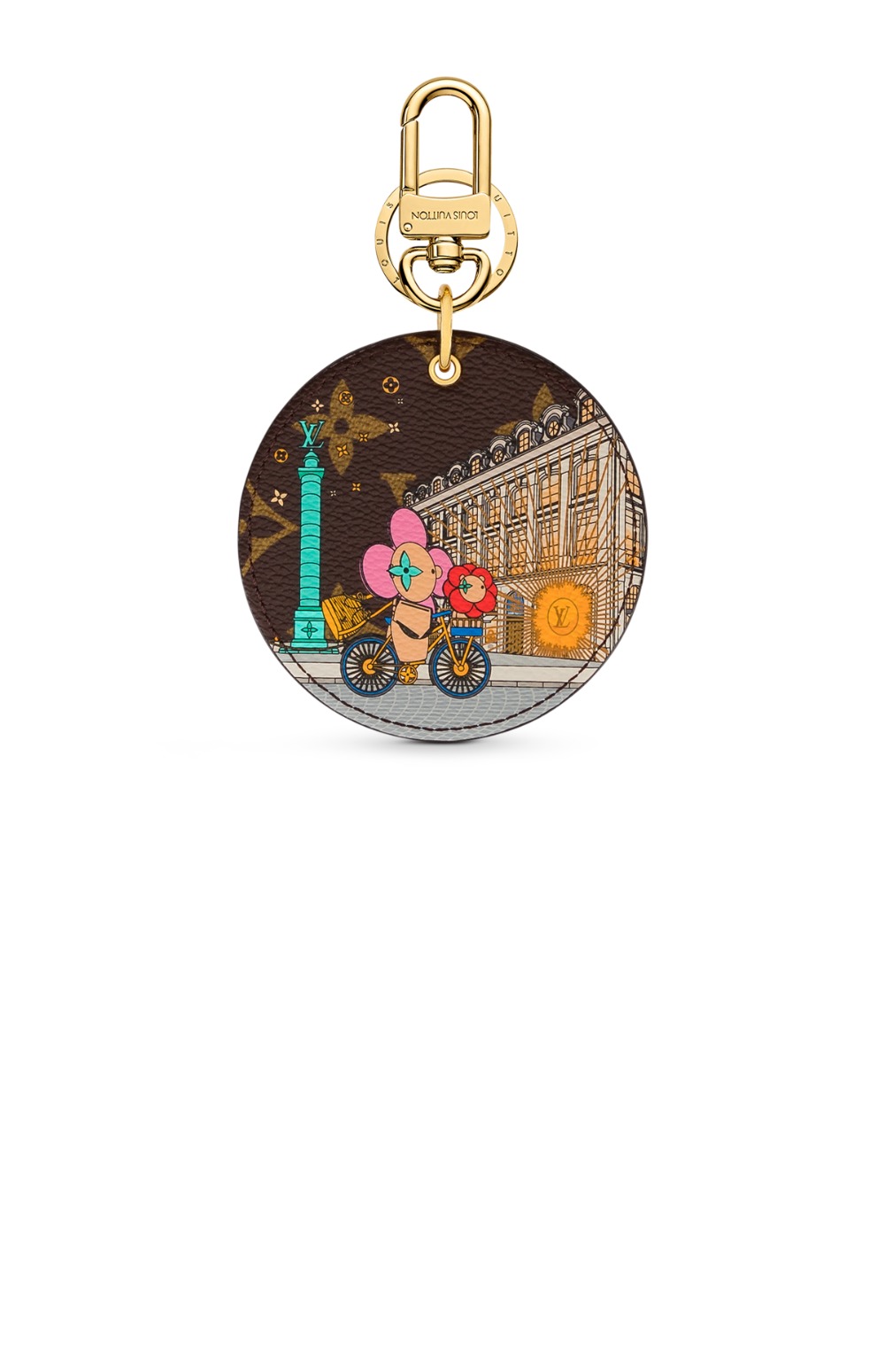루이비통 일러스트 Xmas 파리 백 참 & 키 홀더 M00872