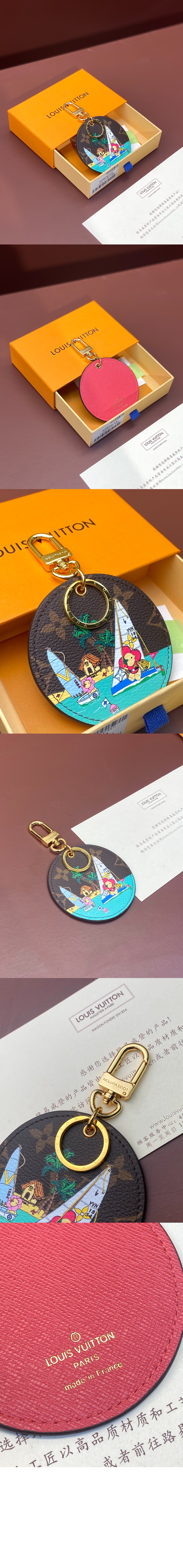 루이비통 일러스트 비비엔 세일 백 참 & 키 홀더 M82634