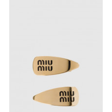 미우미우 에나멜 메탈 헤어 클립 5IF171
