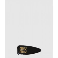 미우미우 페이턴트 가죽 헤어 클립 5IF092