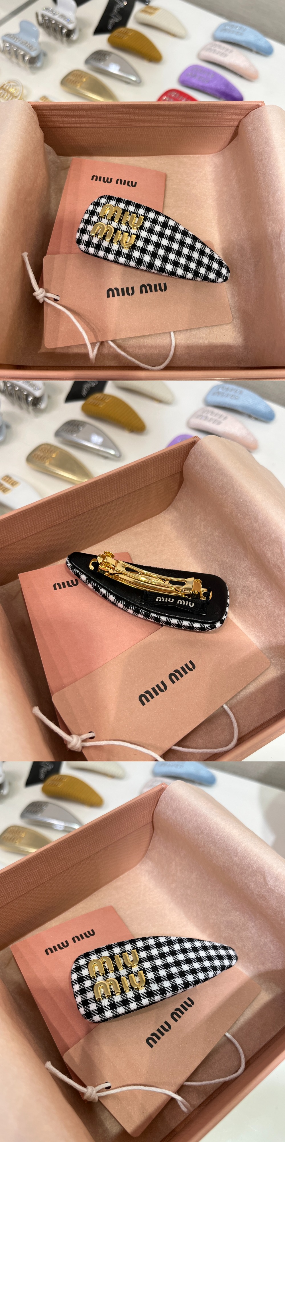 미우미우 헤어 클립 5IF092