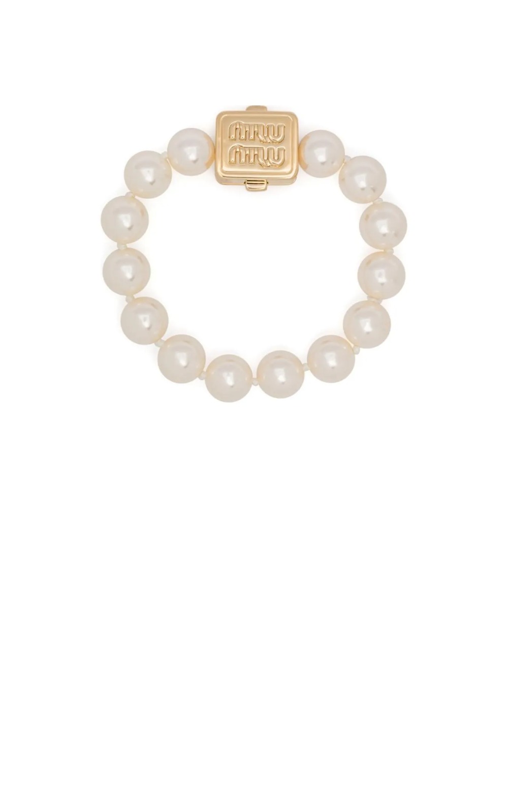 미우미우 메탈 및 진주 팔찌 5IB614