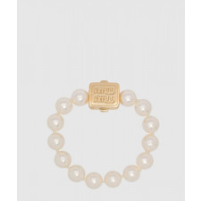 미우미우 메탈 및 진주 팔찌 5IB614