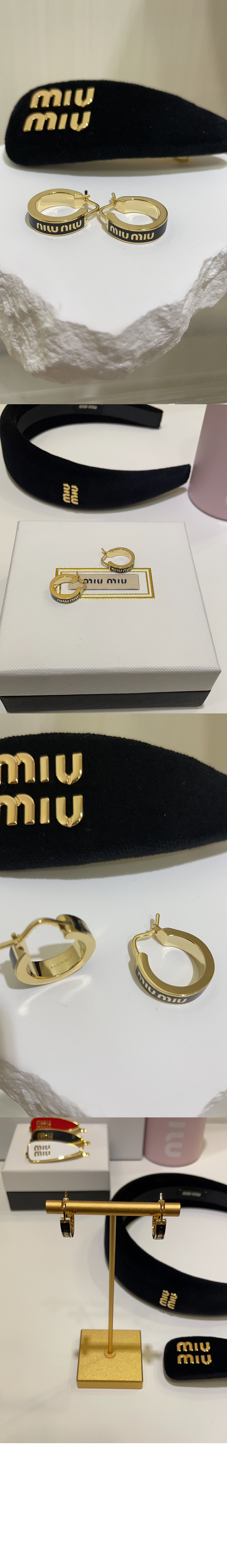 미우미우 메탈 이어링 5IO103