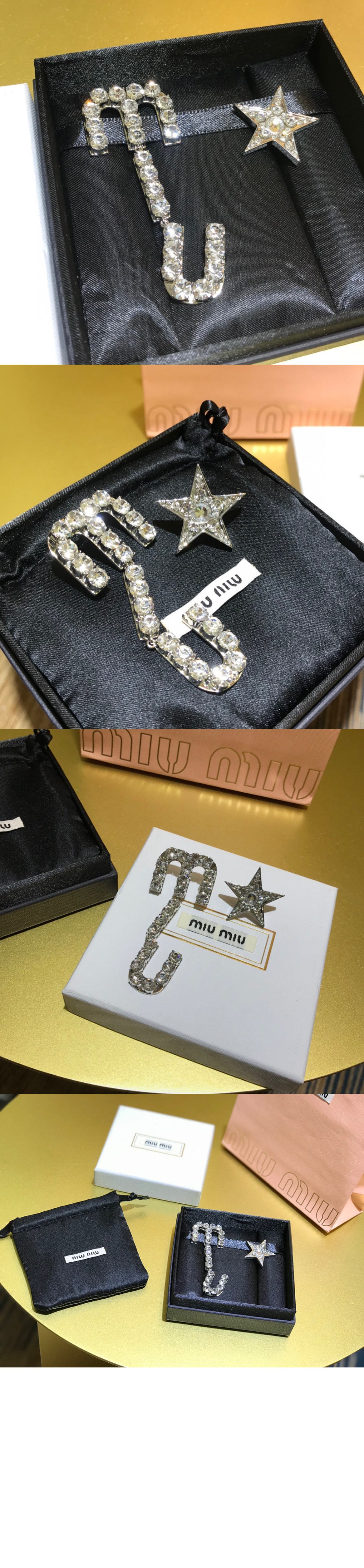 미우미우 비대칭 이어링 5JO660