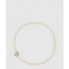 미우미우 인조 진주 장식 메탈 목걸이 5JC624