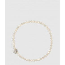 미우미우 인조 진주 장식 메탈 목걸이 5JC624