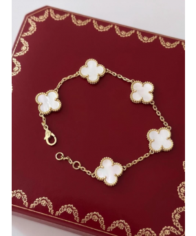 반클리프 팔찌 로즈골드 앤 화이트