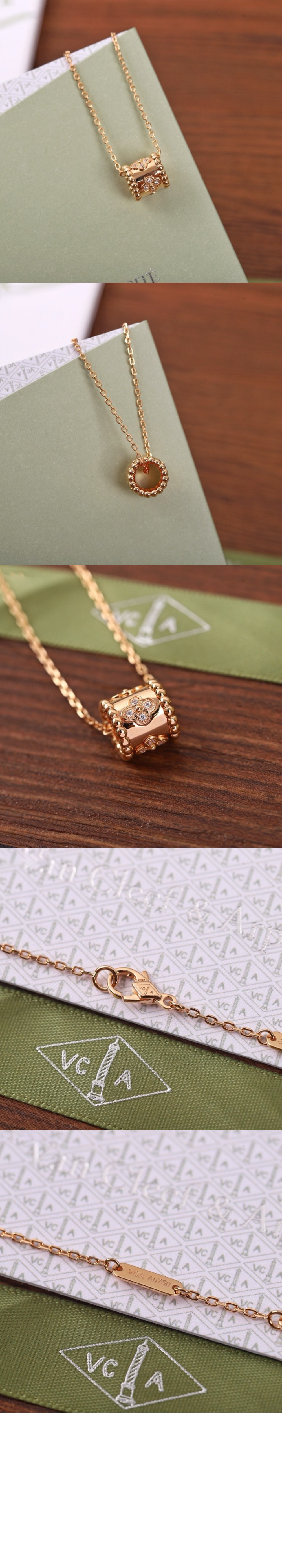 반클리프 빼를리 클로버 목걸이 3YG00