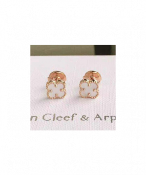 반클리프 스위트 알함브라 이어링 골드 화이트