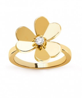 반클리프 프리볼 링 스몰 옐로우 골드