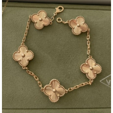 반클리프 빈티지 알함브라 브레이슬릿 골드 앤 골드