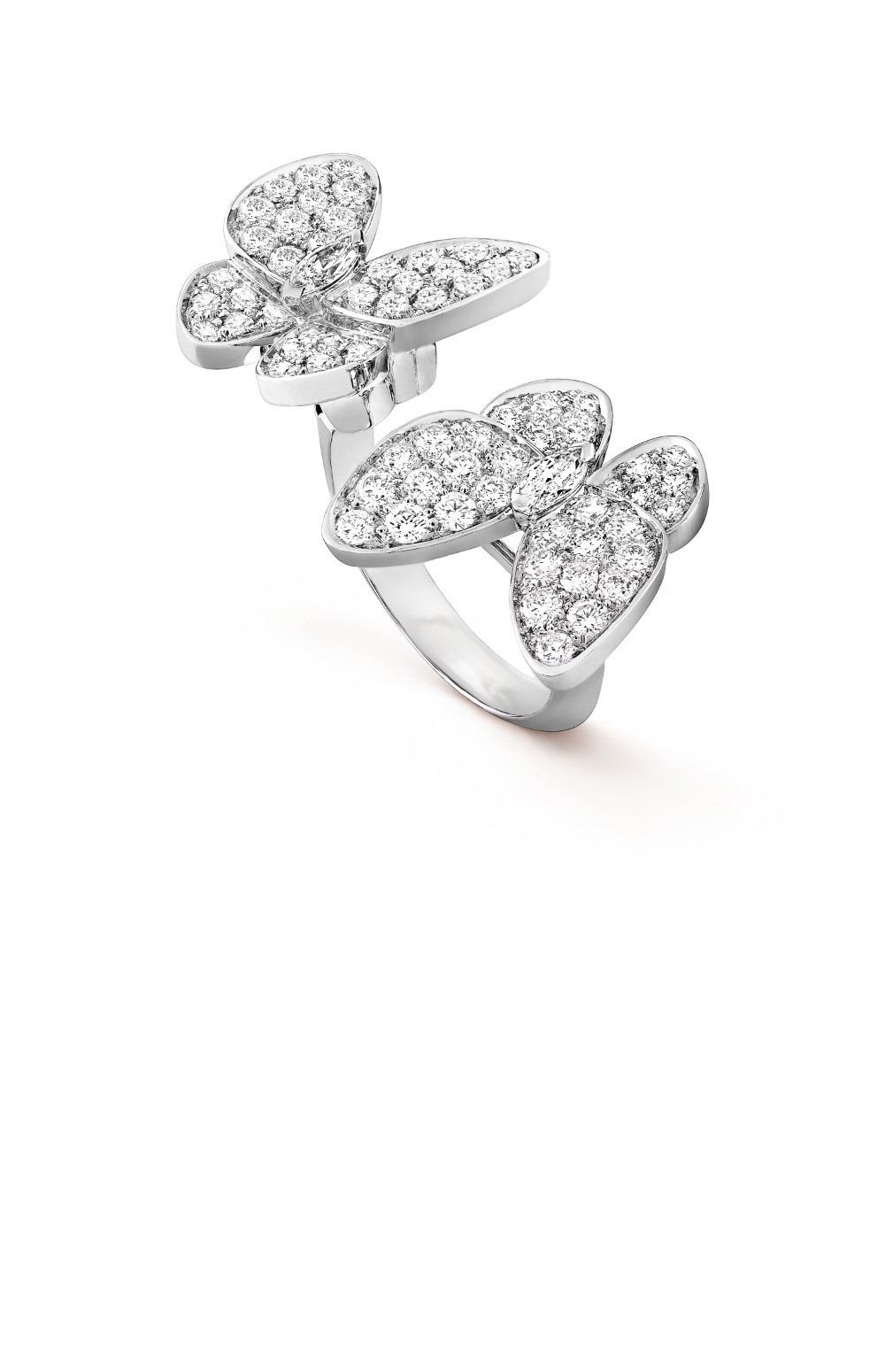 반클리프 투 버터플라이 비트윈 더 핑거 링 61900