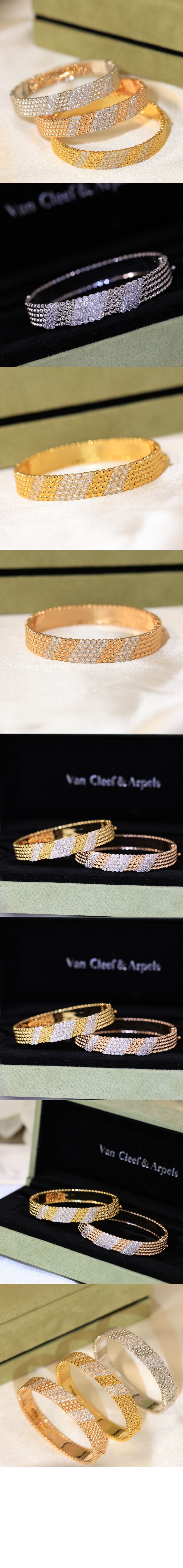 반클리프 뻬를리 다이아몬드 브레이슬릿 FYG00