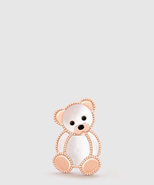 반클리프 럭키 애니멀 테디 베어 클립 9RZ00