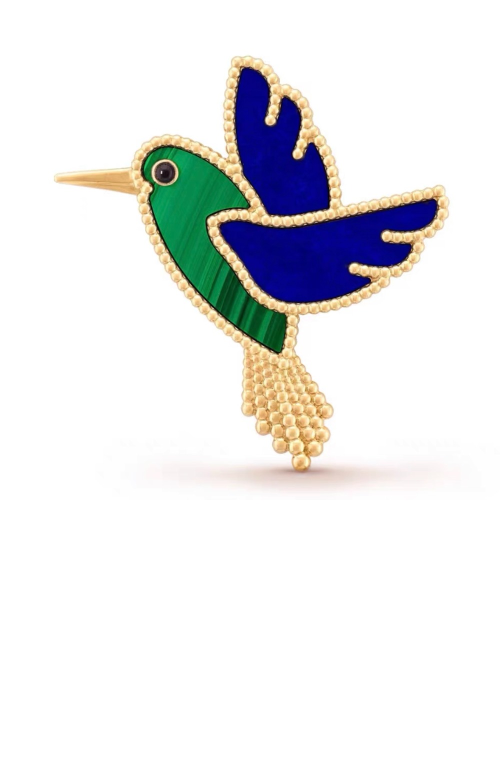 반클리프 럭키 애니멀즈 벌새 클립 2B000