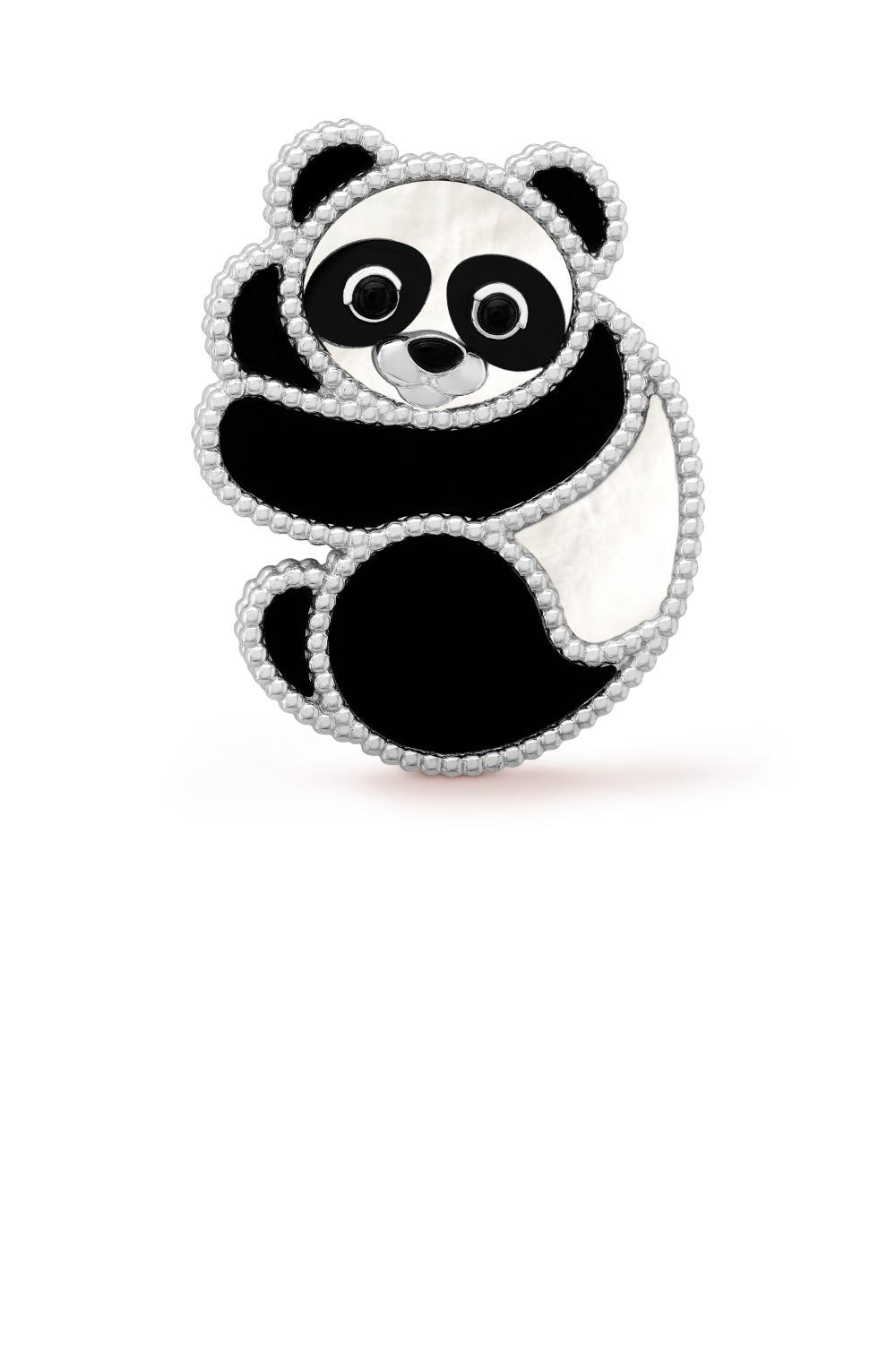 반클리프 럭키 애니멀 팬더 클립 5LI00