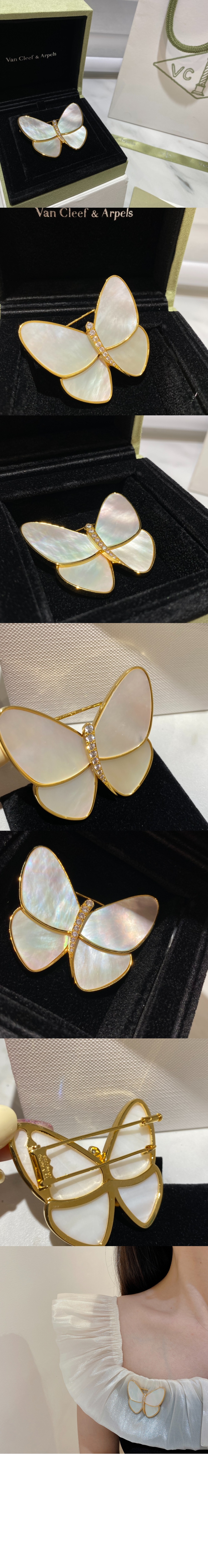 반클리프 버터플라이 브로치 64100