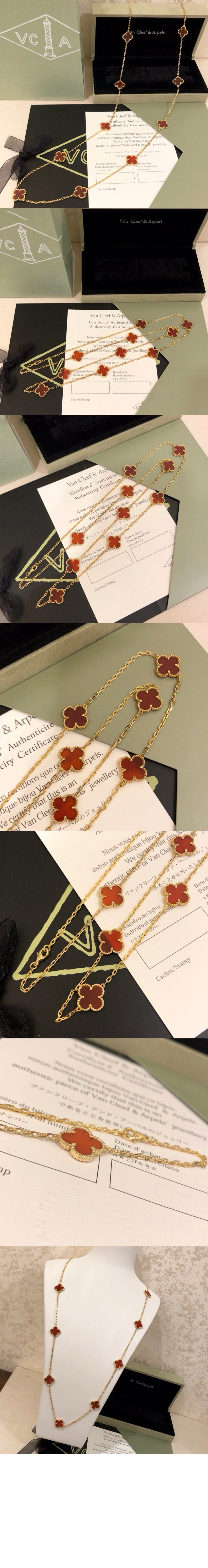 반클리프 빈티지 알함브라 롱 목걸이 39800