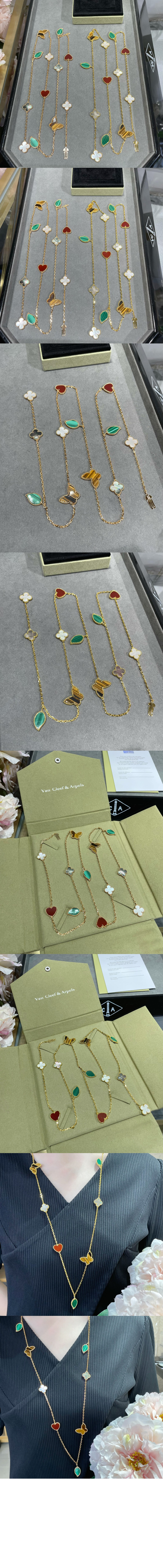 반클리프 럭키 알함브라 롱 네크리스 80100