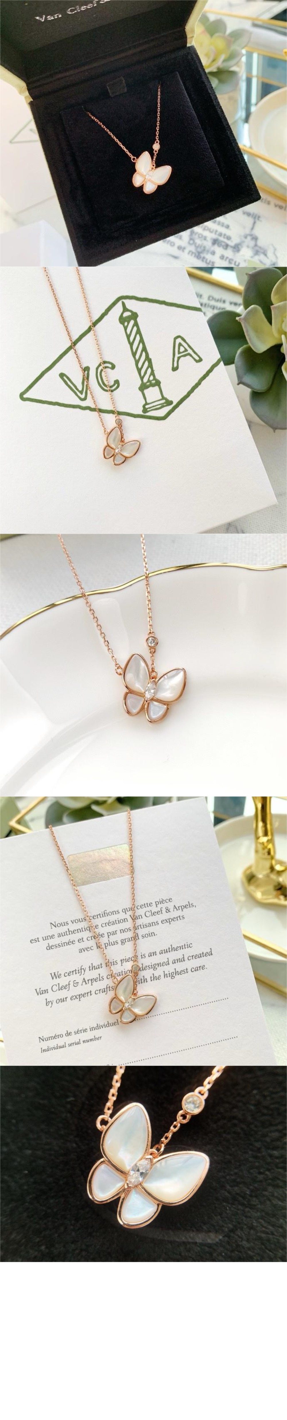반클리프 투 버터플라이 목걸이 8FO00