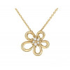 반클리프 플라워레이스 펜던트 목걸이 옐로우골드