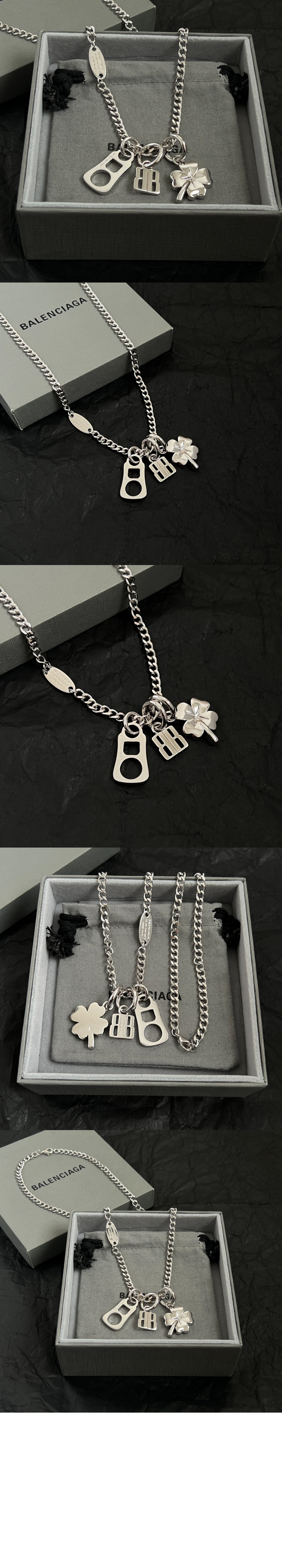 발렌시아가 캐러셀 클로버 컬렉터 네크리스 813853