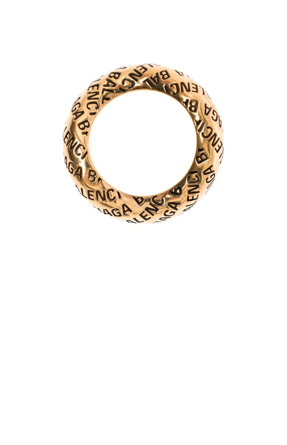 발렌시아가 올오버 로고 루프 반지 702951