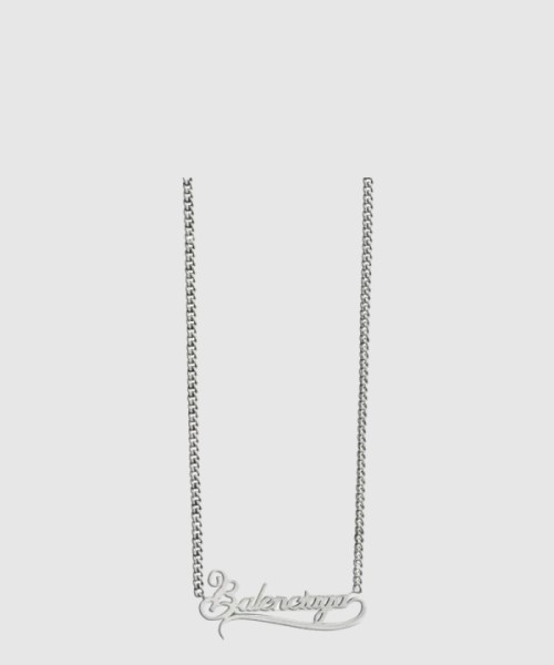 발렌시아가 로고 드롭 목걸이 674577
