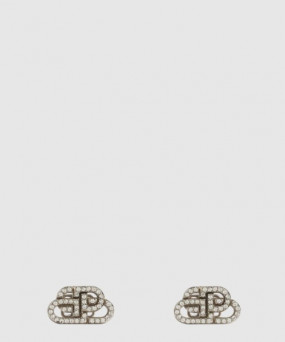 발렌시아가 Bb Xs 스터드 귀걸이 실버 624203