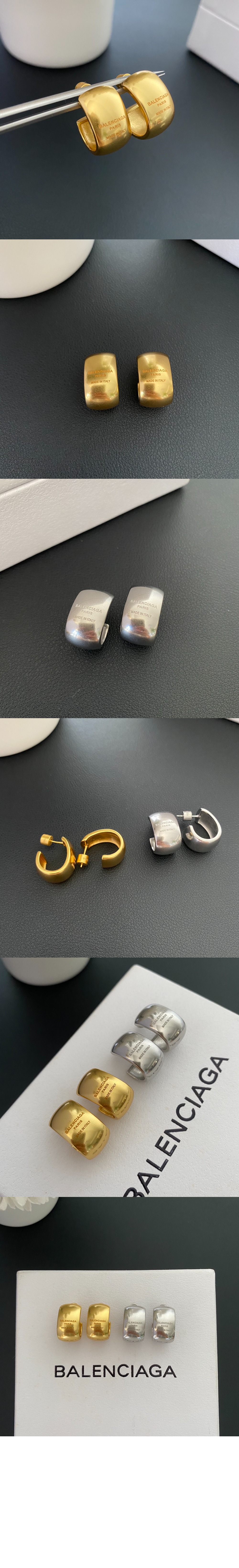 발렌시아가 플레이티드 귀걸이 813500