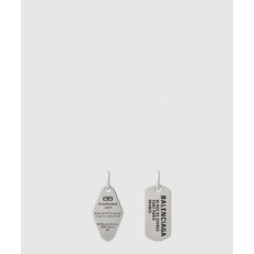 발렌시아가 앤티크 실버에 태그 귀걸이 748070