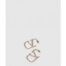 발렌티노 크리스탈 브이로고 시그니처 이어링