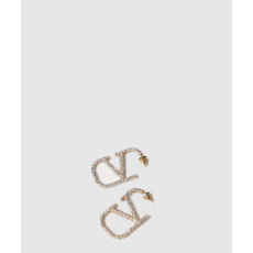 발렌티노 크리스탈 브이로고 시그니처 이어링