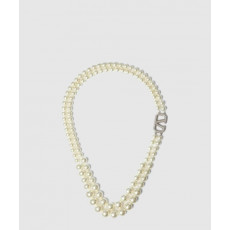 발렌티노 더블 진주 네크리스