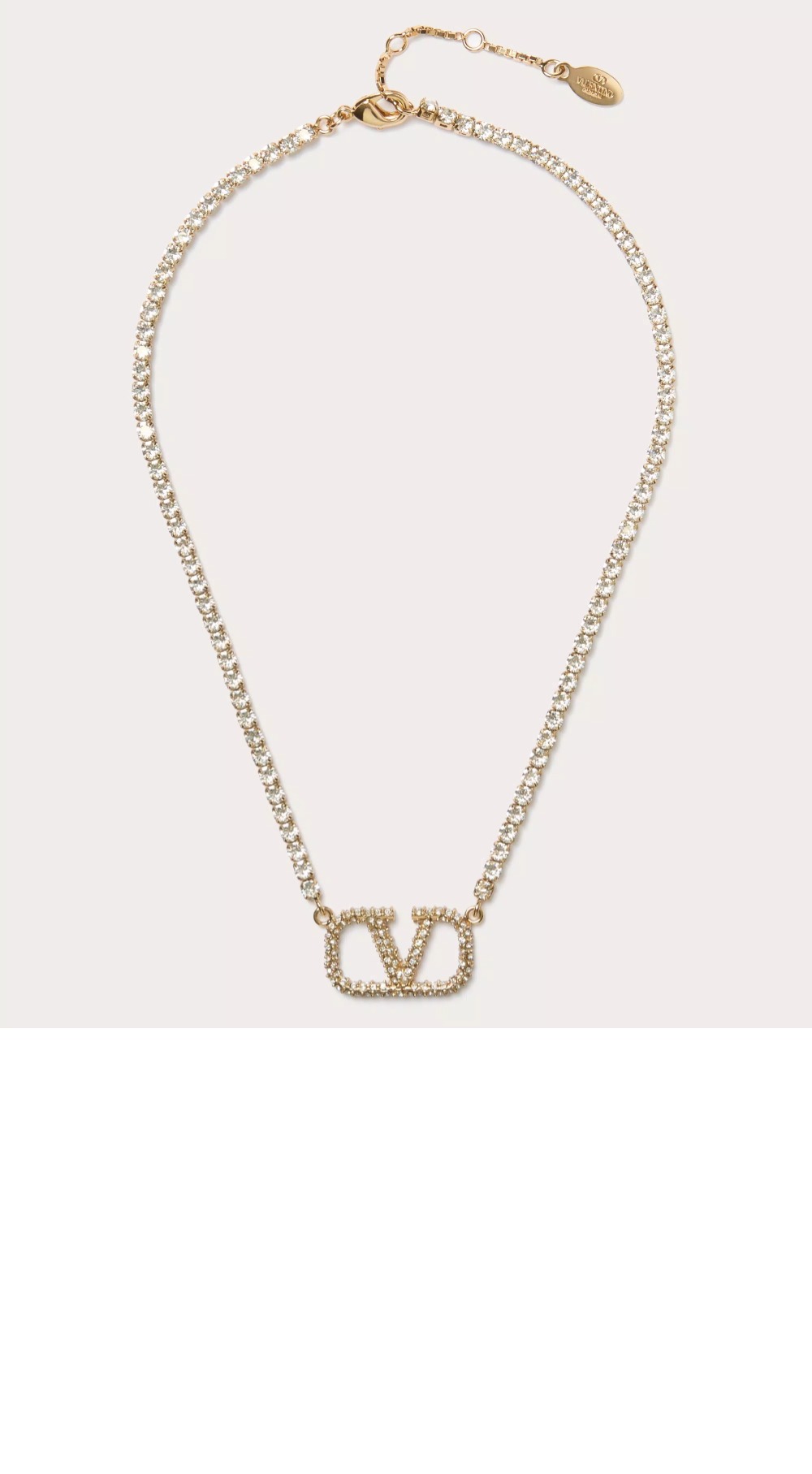 발렌티노 크리스털 네크리스