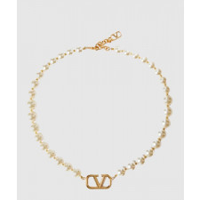 발렌티노 펄 비즈 네크리스