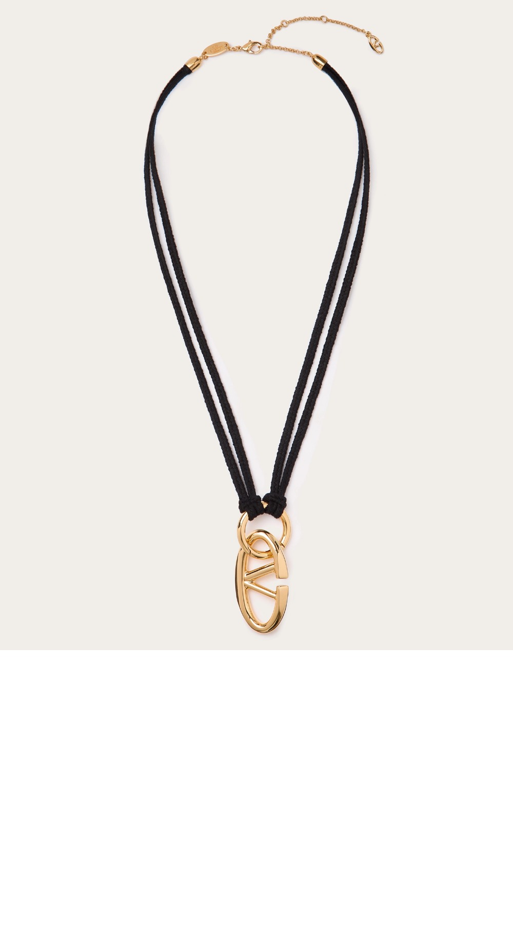 발렌티노 메탈 스트링 네크리스