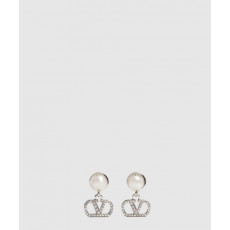 발렌티노 크리스털 장식 VLOGO SIGNATURE 이어링