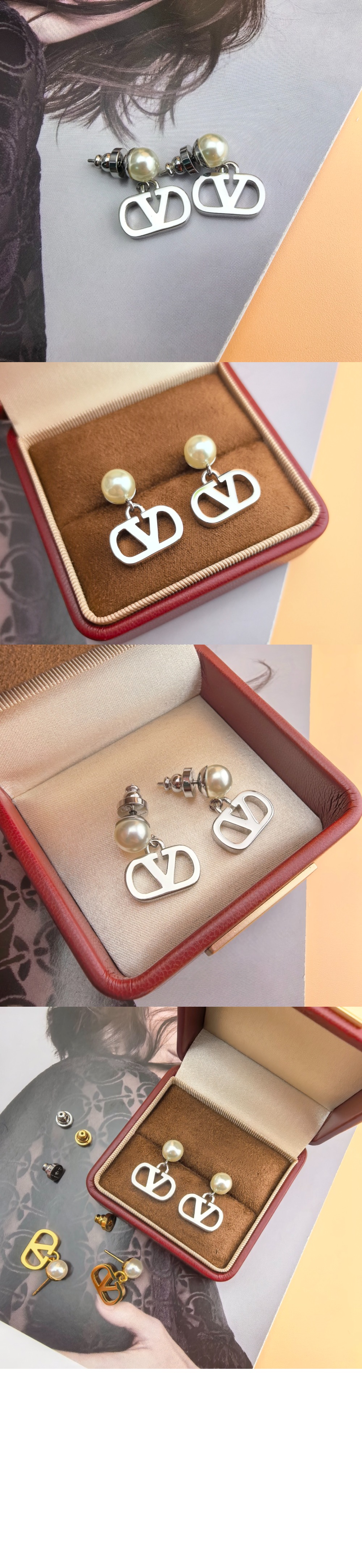 발렌티노 진주 이어링