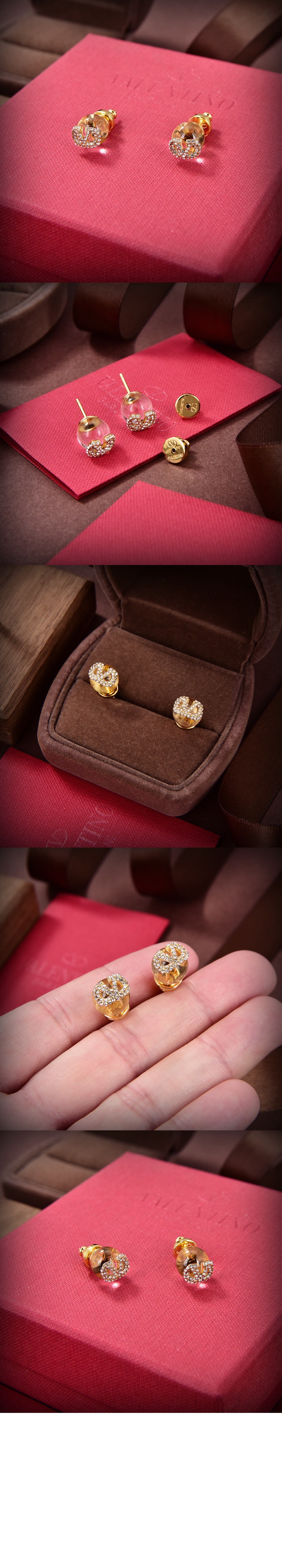 발렌티노 수정 이어링