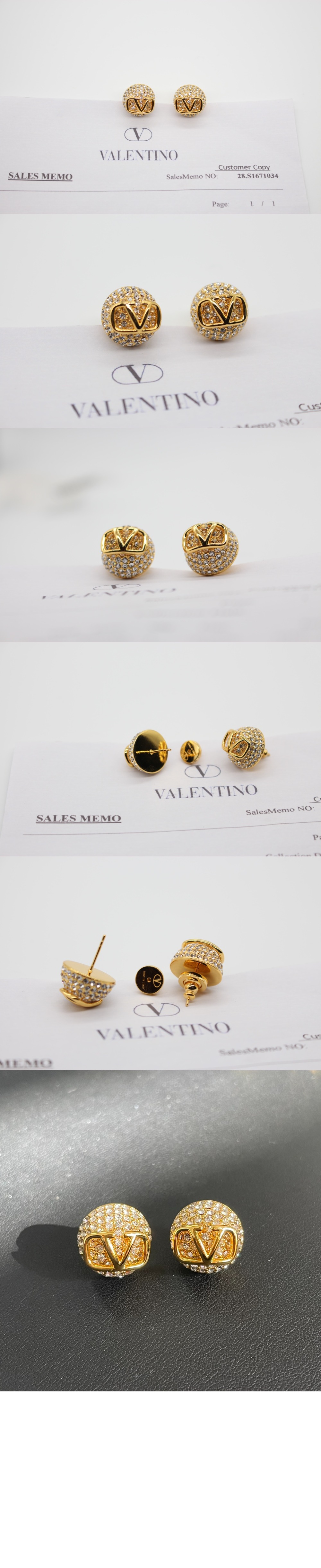 발렌티노 크리스털 이어링